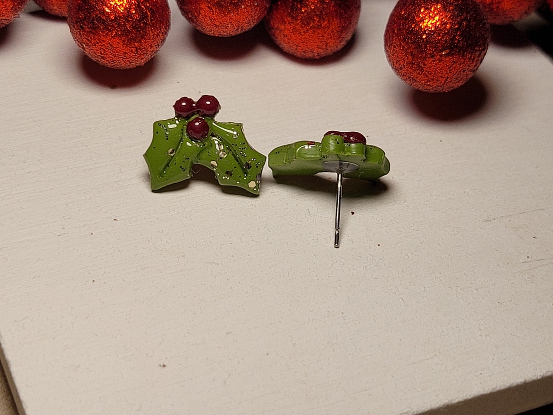 Mistletoe Studs - bijuterii - cercei - cercei și ornamente pentru urechi - Artynos.ro