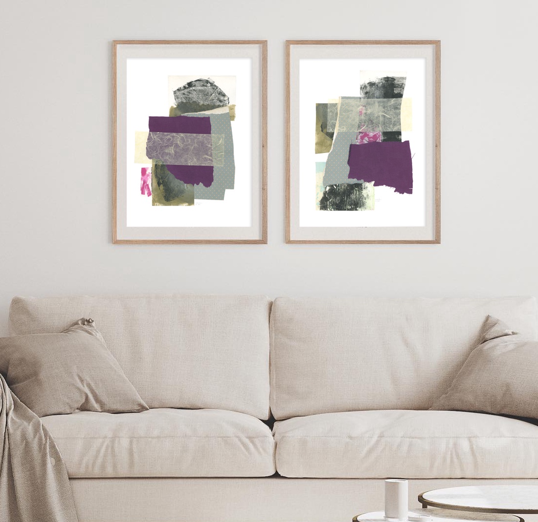 Set 2 tablouri moderne print tablouri originale poster cadou print geometric decoratiune interioara design interior  - arte vizuale și accesorii  - picturi - picturi în tehnică mixtă - Artynos.ro