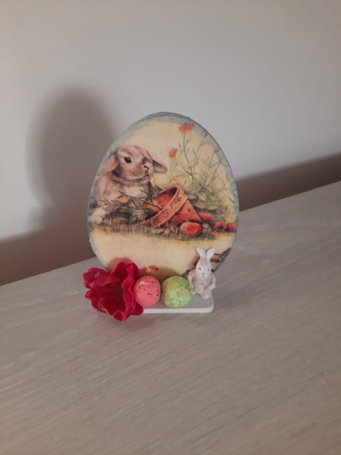 Decoratiune de Paste ou cu flori - casă & stil de viață - accesorii pentru decorat casa - decorațiuni de masă și decorațiuni pentru rafturi  - decorațiuni de masă - Artynos.ro