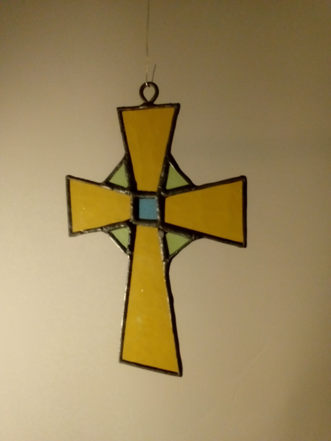 Crucifix Vitraliu Tiffany - accesorii de crăciun - accesorii pentru copt de crăciun - Artynos.ro