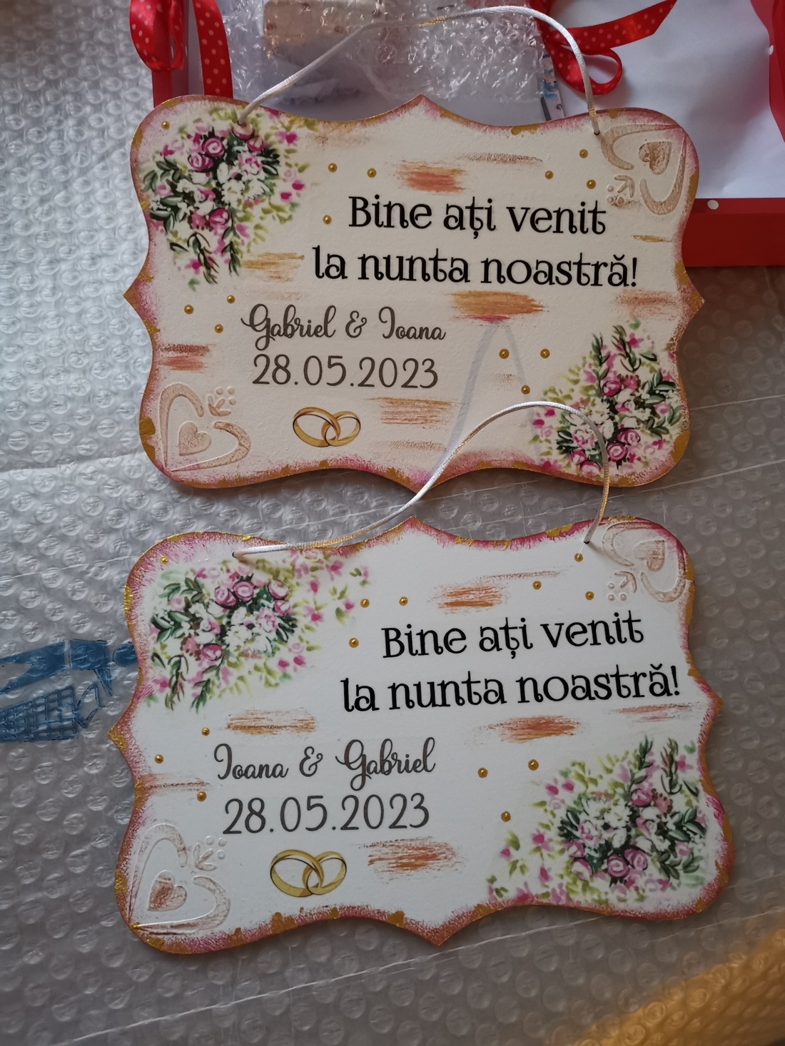 Placa  Bine ați venit  - accesorii nuntă - amintiri și cadouri de nuntă - cadouri de bun venit nuntă - Artynos.ro