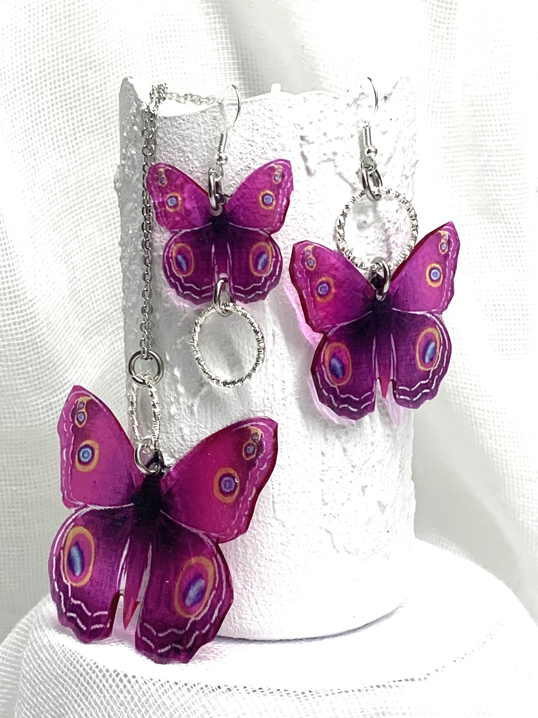 Set bijuterii handmade unicat din rasina - accesorii nuntă - seturi bijuterii mireasă - set bijuterii de mireasă - Artynos.ro