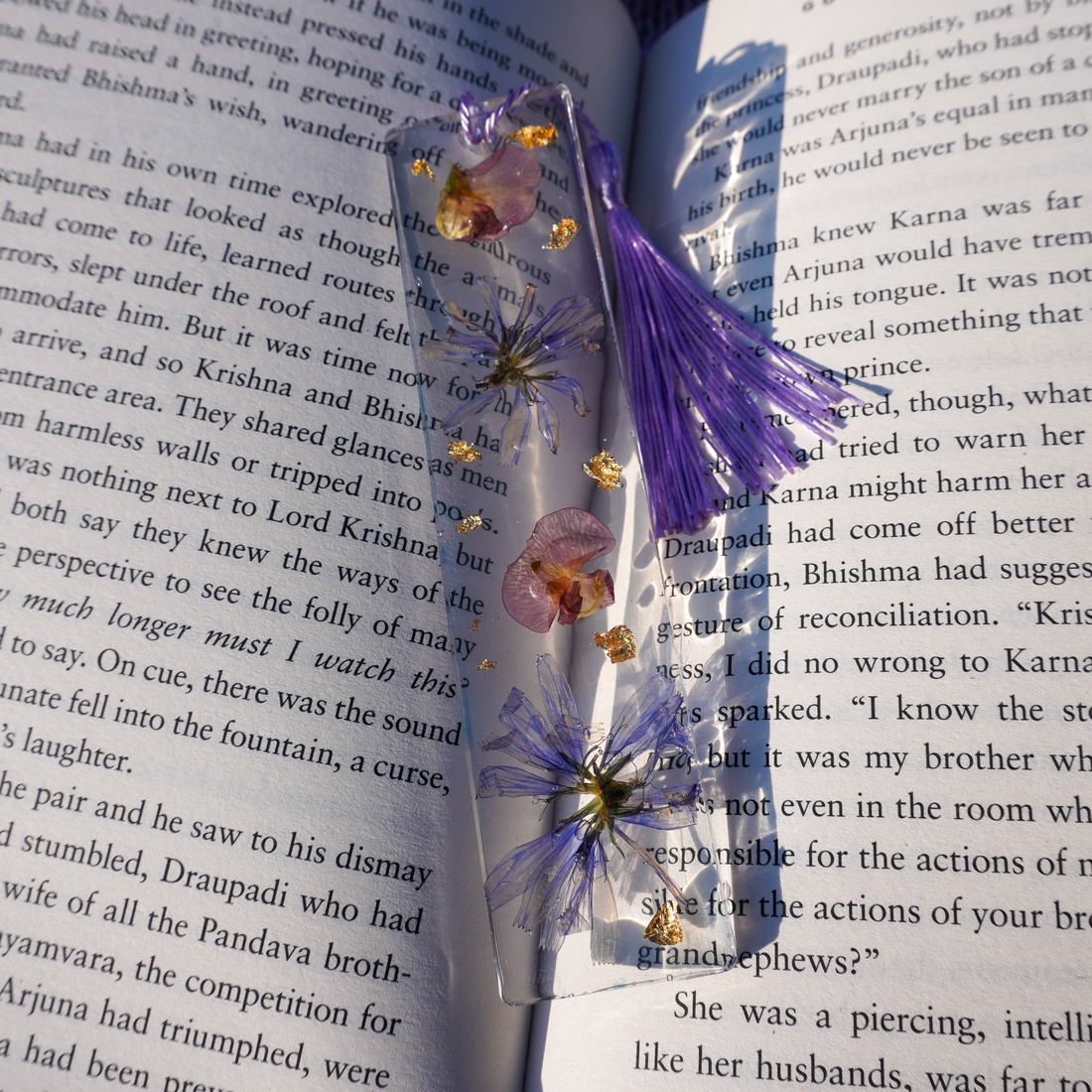 Semn de carte Handmade Rasina Flori Uscate Bookmark - E - cărți și creații cu tematică muzicală, cadouri - semn de carte - Artynos.ro