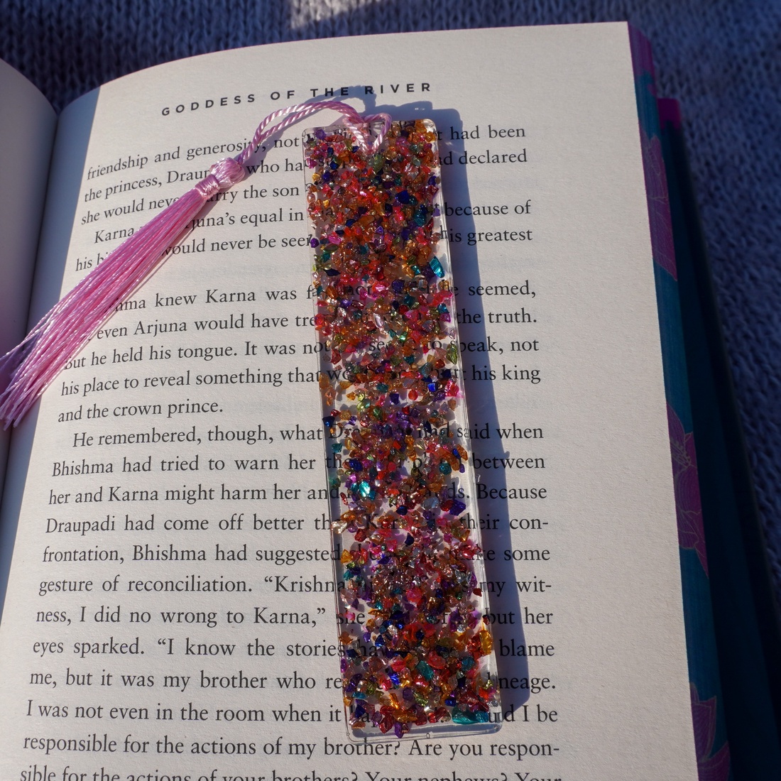 Semn de carte Handmade Rasina Glitter Bookmark - A - cărți și creații cu tematică muzicală, cadouri - semn de carte - Artynos.ro