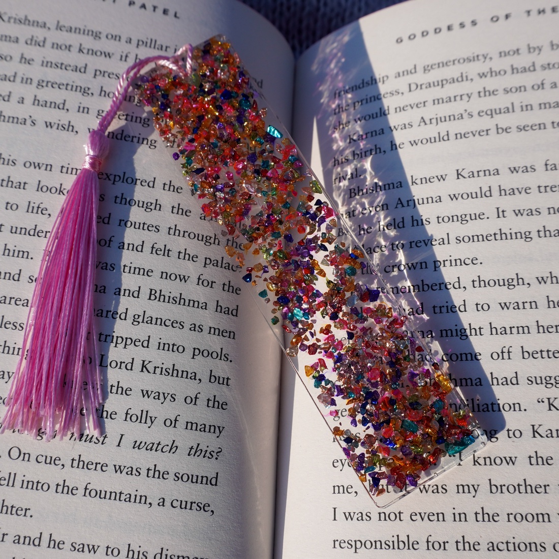 Semn de carte Handmade Rasina Glitter Bookmark - A - cărți și creații cu tematică muzicală, cadouri - semn de carte - Artynos.ro