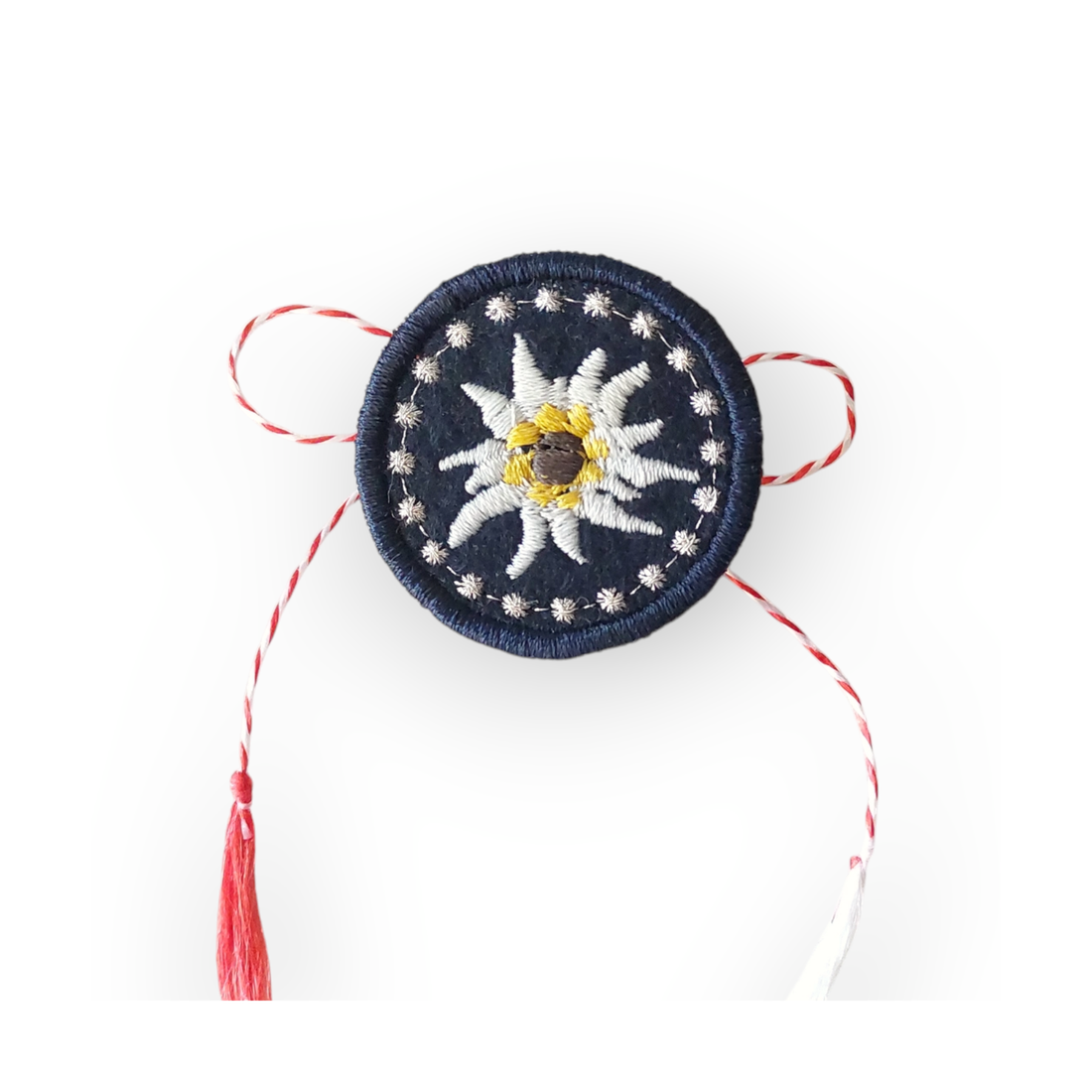 Martisor Buton Floare de colt 2 - bijuterii - mărțișor - Artynos.ro