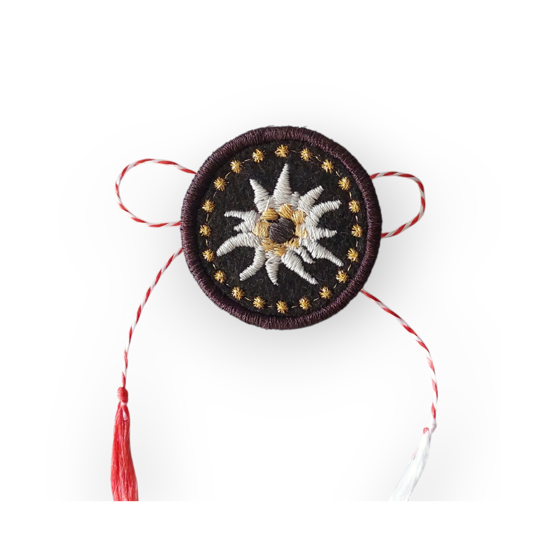 Martisor Buton Floare de colt 4 - bijuterii - mărțișor - Artynos.ro