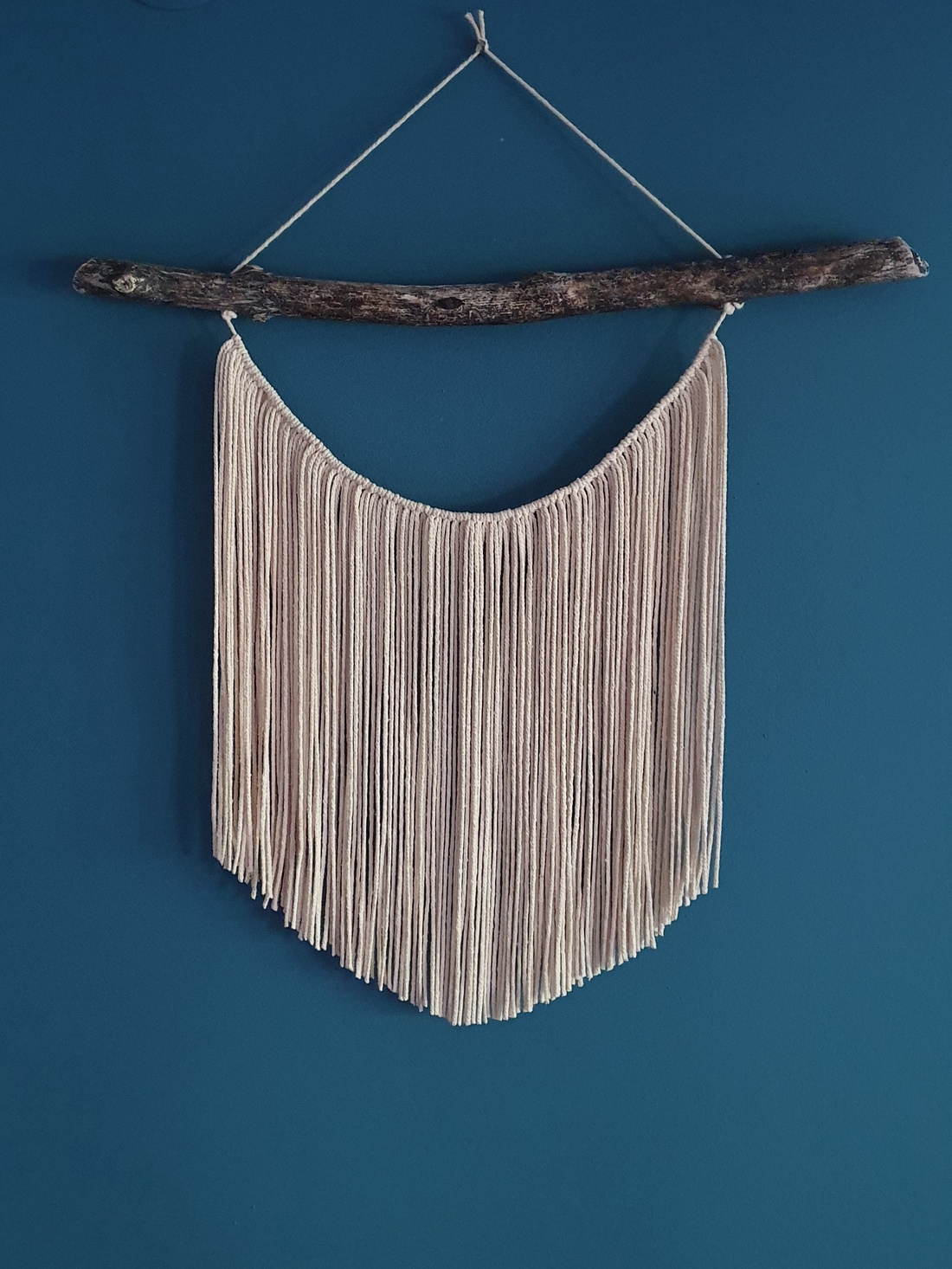 Decoratiune Perete din Driftwood si Sfoara - casă & stil de viață - accesorii pentru decorat casa - decorațiuni de pereți, decorațiuni suspendate - decorațiuni perete, macramé - Artynos.ro