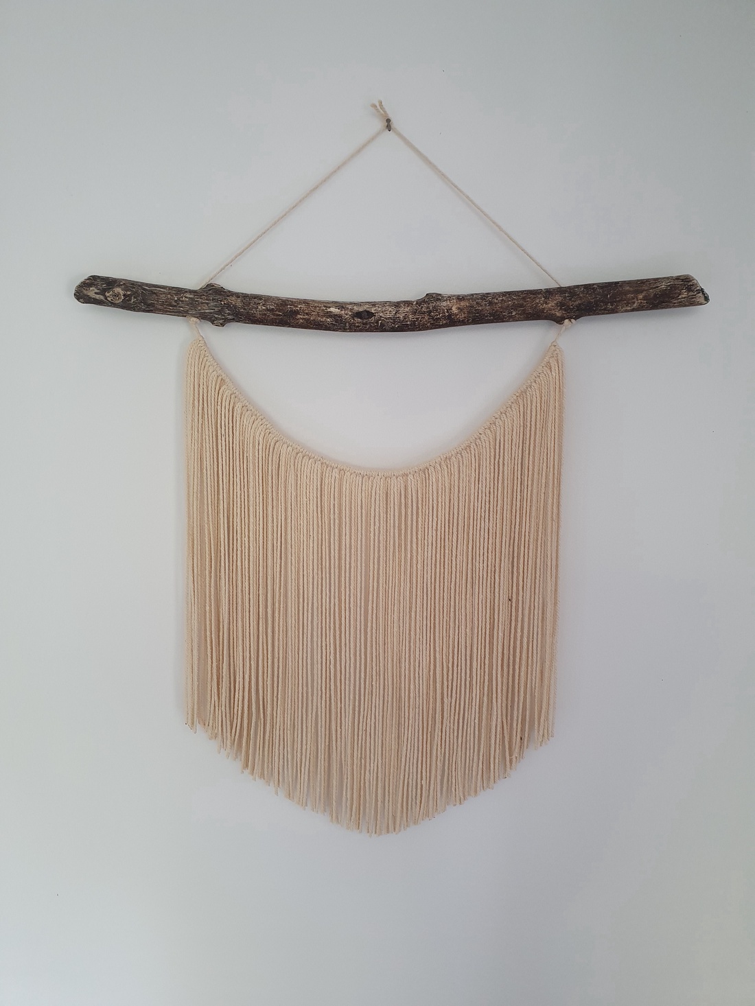 Decoratiune Perete din Driftwood si Sfoara - casă & stil de viață - accesorii pentru decorat casa - decorațiuni de pereți, decorațiuni suspendate - decorațiuni perete, macramé - Artynos.ro