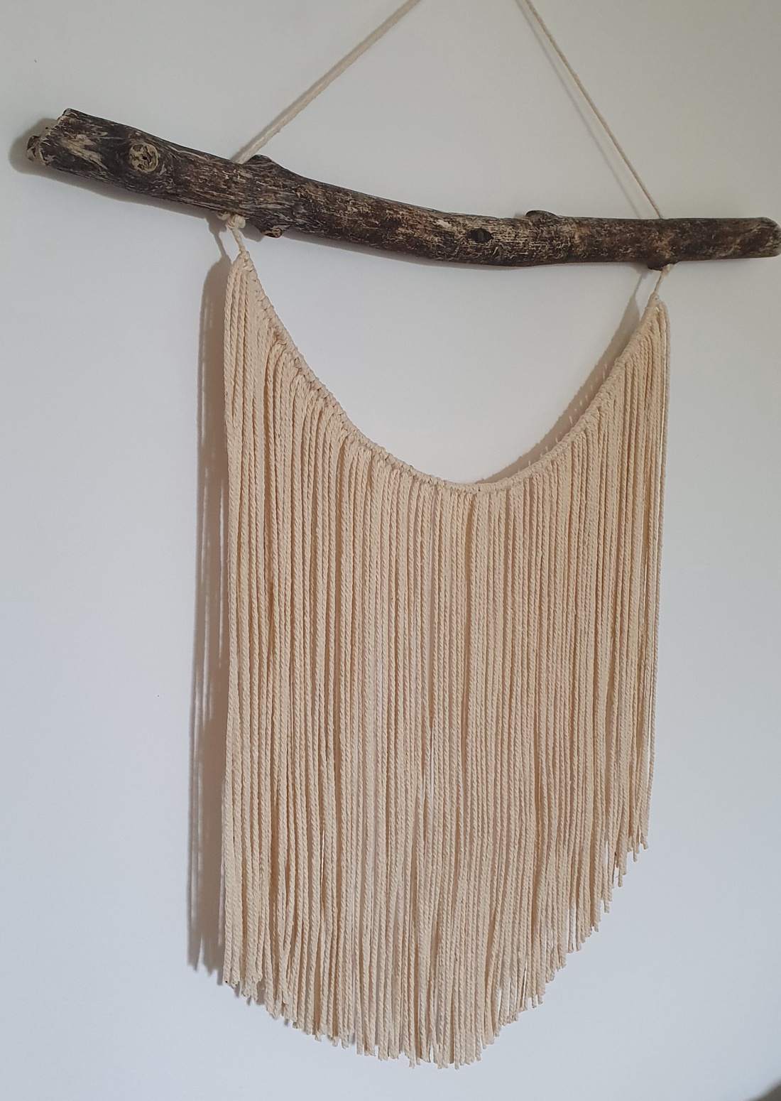 Decoratiune Perete din Driftwood si Sfoara - casă & stil de viață - accesorii pentru decorat casa - decorațiuni de pereți, decorațiuni suspendate - decorațiuni perete, macramé - Artynos.ro