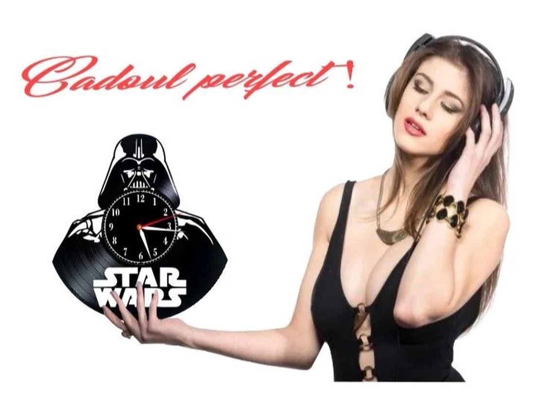 STAR WARS-ceas de perete - accesorii locuință - accesorii pentru decorat casa - decorațiuni de pereți, decorațiuni suspendate - ceasuri de perete - Artynos.ro