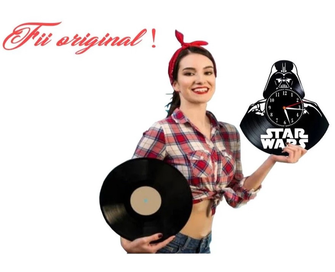 STAR WARS-ceas de perete - accesorii locuință - accesorii pentru decorat casa - decorațiuni de pereți, decorațiuni suspendate - ceasuri de perete - Artynos.ro