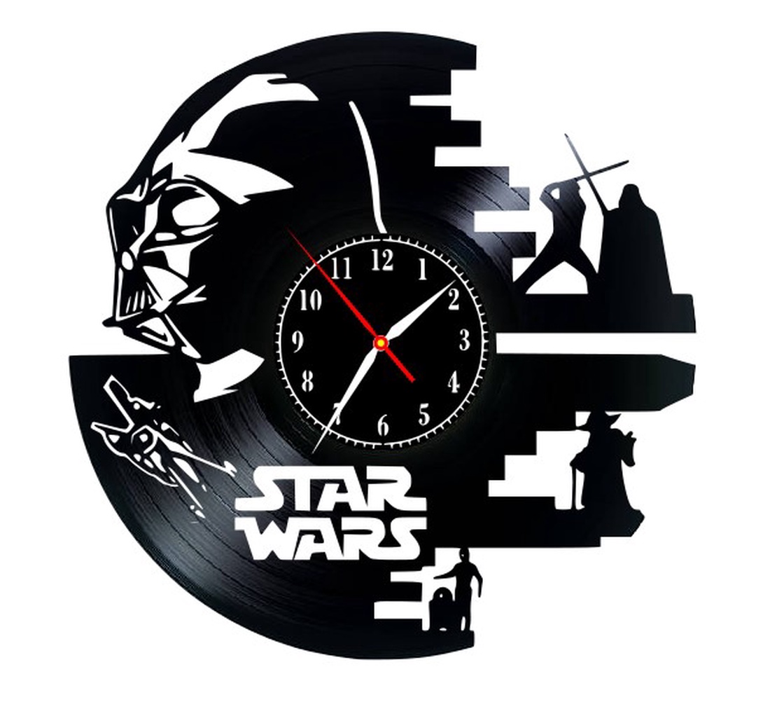 STAR WARS- ceas de perete - accesorii locuință - accesorii pentru decorat casa - decorațiuni de pereți, decorațiuni suspendate - ceasuri de perete - Artynos.ro