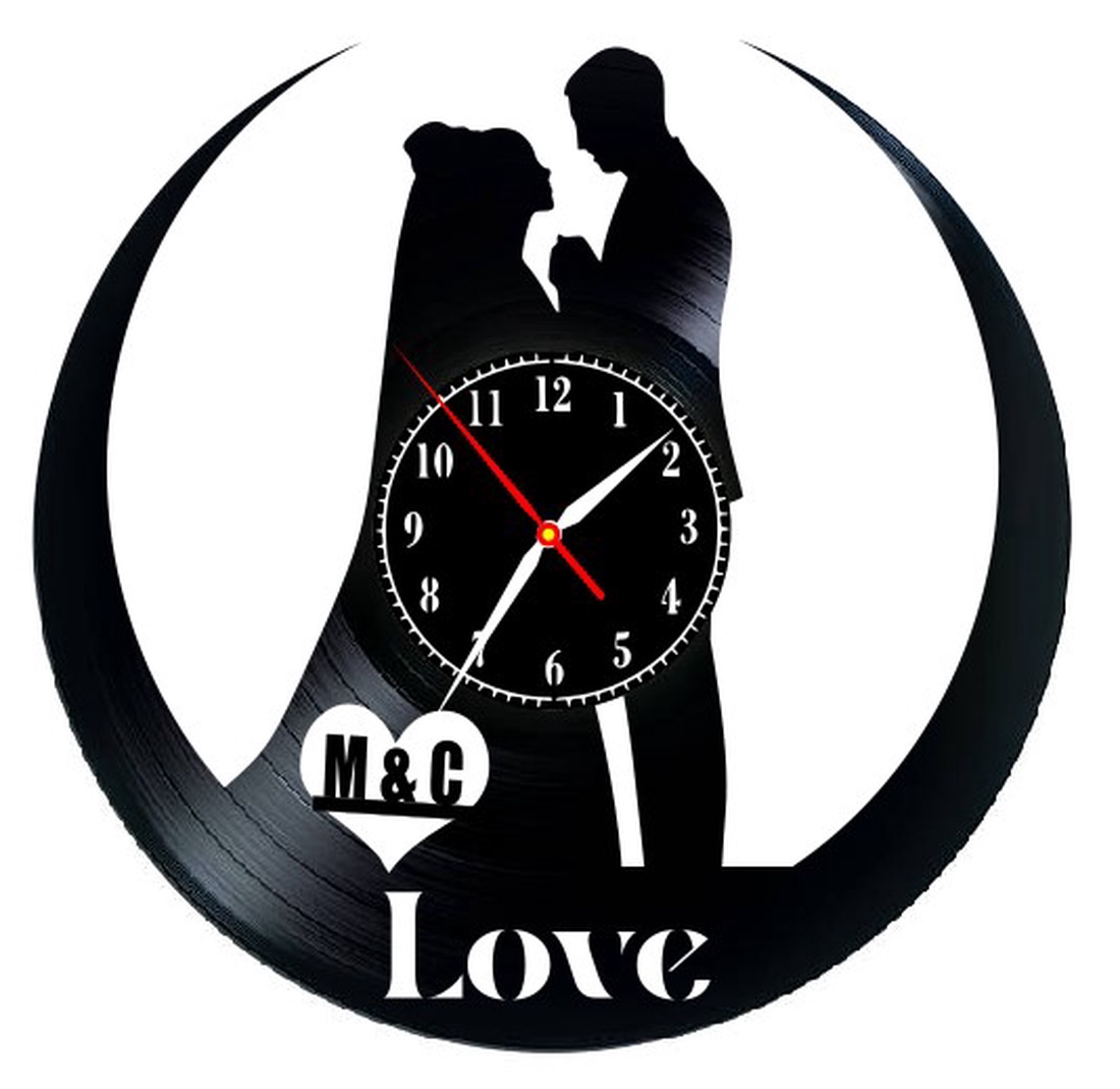 LOVE-ceas de perete(personalizabil) - accesorii locuință - accesorii pentru decorat casa - decorațiuni de pereți, decorațiuni suspendate - ceasuri de perete - Artynos.ro