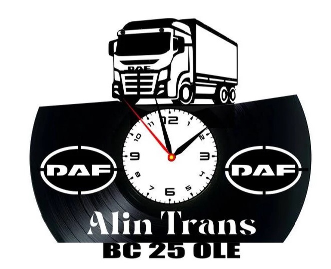 DAF-ceas de perrete- (personalizabil) - accesorii locuință - accesorii pentru decorat casa - decorațiuni de pereți, decorațiuni suspendate - ceasuri de perete - Artynos.ro