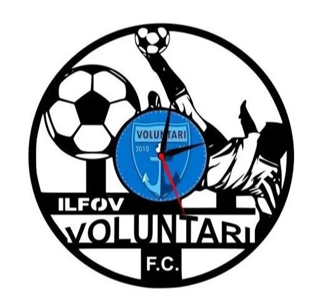 F.C. VOLUNTARI ceas de perete - accesorii locuință - accesorii pentru decorat casa - decorațiuni de pereți, decorațiuni suspendate - ceasuri de perete - Artynos.ro