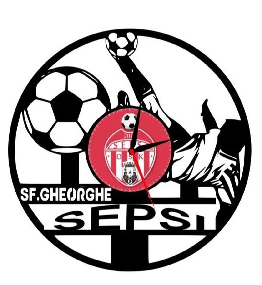 F.C. SEPSI SFANTUL GHEORGHE- ceas de perete - casă & stil de viață - accesorii pentru decorat casa - decorațiuni de pereți, decorațiuni suspendate - ceasuri de perete - Artynos.ro