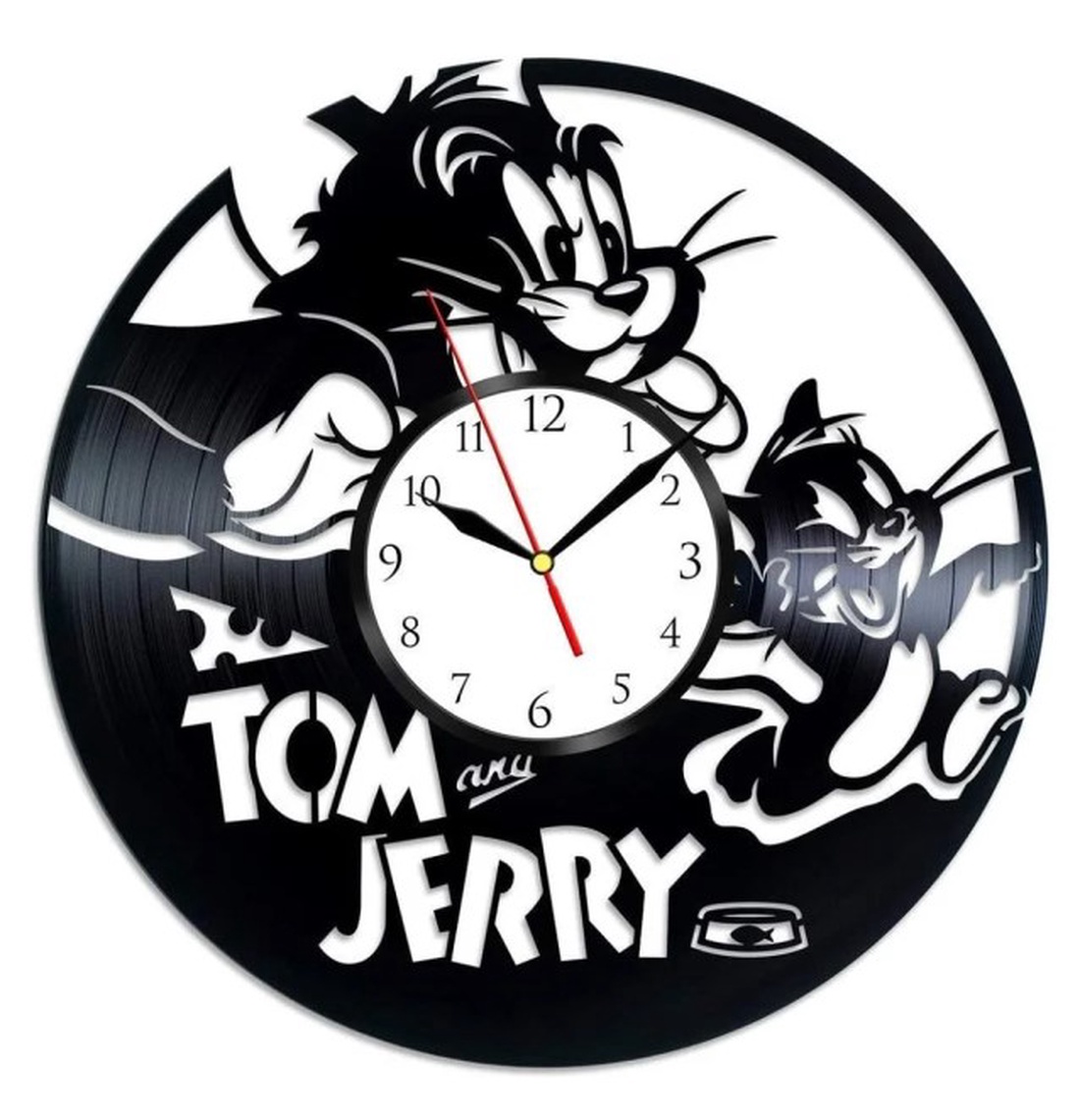 TOM si JERRY- ceas de perete - accesorii locuință - accesorii pentru decorat casa - decorațiuni de pereți, decorațiuni suspendate - ceasuri de perete - Artynos.ro