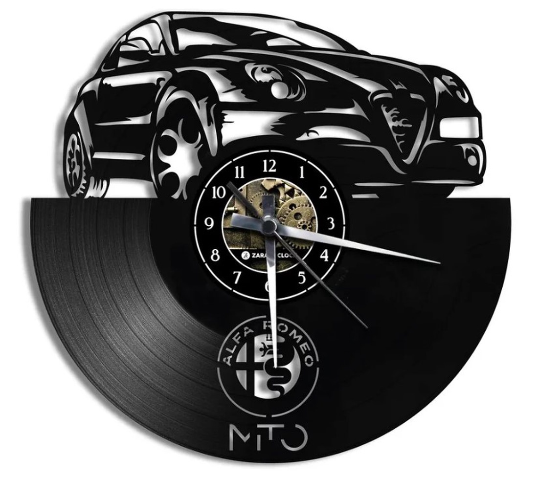 ALFA ROMEO MITO-ceas de perete - accesorii locuință - accesorii pentru decorat casa - decorațiuni de pereți, decorațiuni suspendate - ceasuri de perete - Artynos.ro