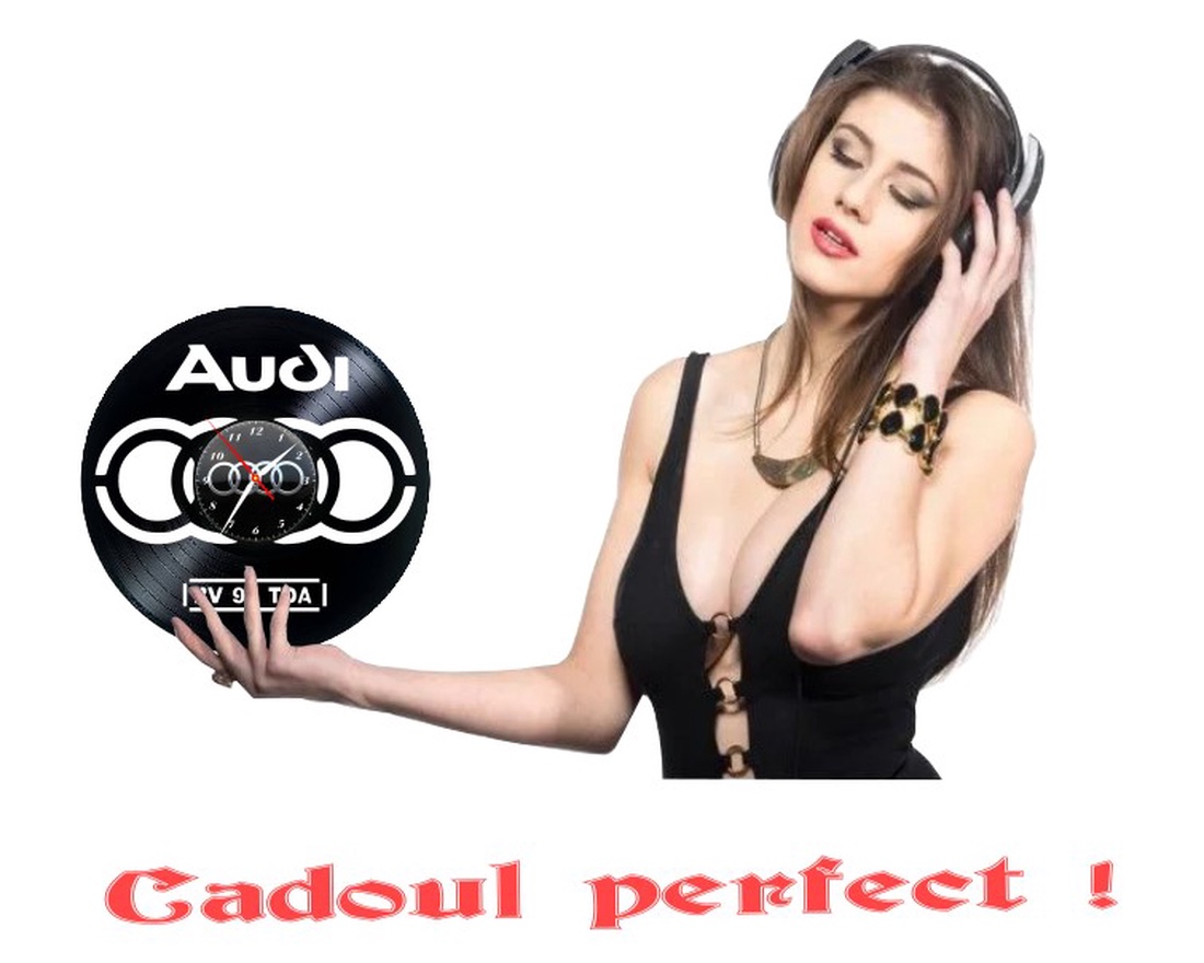 AUDI-ceas de perete ( personalizabil )  - accesorii locuință - accesorii pentru decorat casa - decorațiuni de pereți, decorațiuni suspendate - ceasuri de perete - Artynos.ro