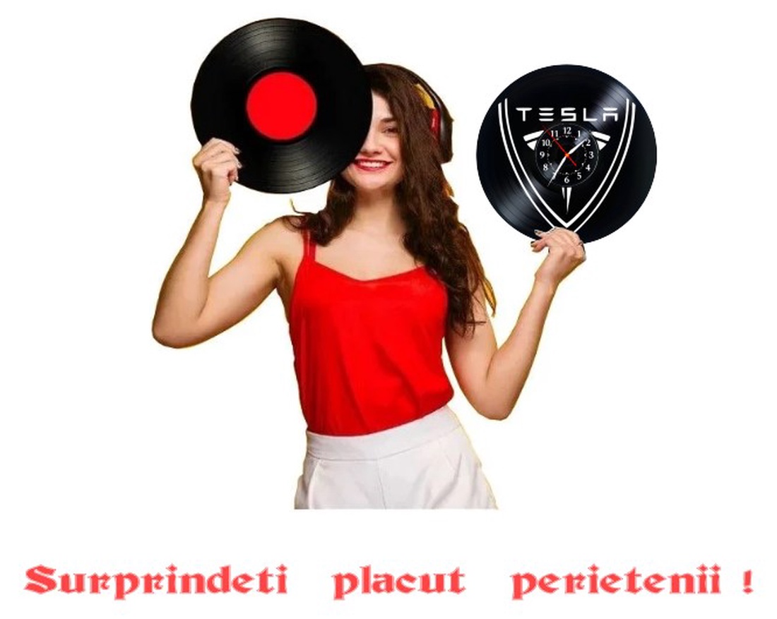 TESLA-ceas de perete - accesorii locuință - accesorii pentru decorat casa - decorațiuni de pereți, decorațiuni suspendate - ceasuri de perete - Artynos.ro