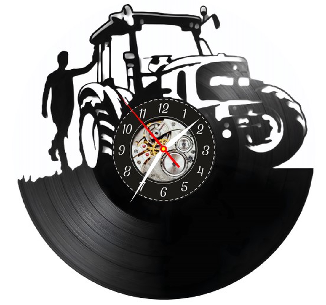 TRACTOR-ceas de perete (personalizabil) - accesorii locuință - accesorii pentru decorat casa - decorațiuni de pereți, decorațiuni suspendate - ceasuri de perete - Artynos.ro