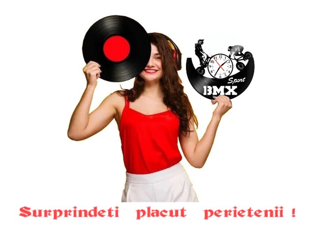 BMX-ceas de perete - accesorii locuință - accesorii pentru decorat casa - decorațiuni de pereți, decorațiuni suspendate - ceasuri de perete - Artynos.ro