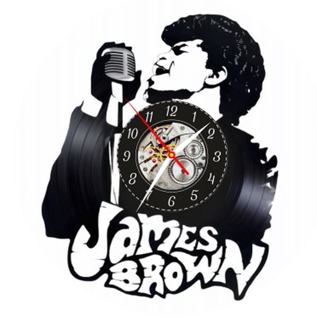 JAMES BROWN- ceas de perete - accesorii locuință - accesorii pentru decorat casa - decorațiuni de pereți, decorațiuni suspendate - ceasuri de perete - Artynos.ro