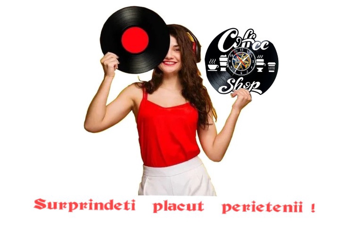 CAFENEA-ceas de perete  - accesorii locuință - accesorii pentru decorat casa - decorațiuni de pereți, decorațiuni suspendate - ceasuri de perete - Artynos.ro