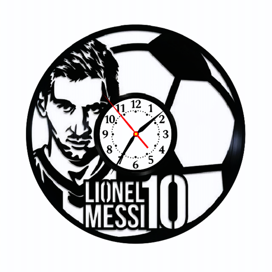 LIONEL MESSI-ceas de perete - accesorii locuință - accesorii pentru decorat casa - decorațiuni de pereți, decorațiuni suspendate - ceasuri de perete - Artynos.ro