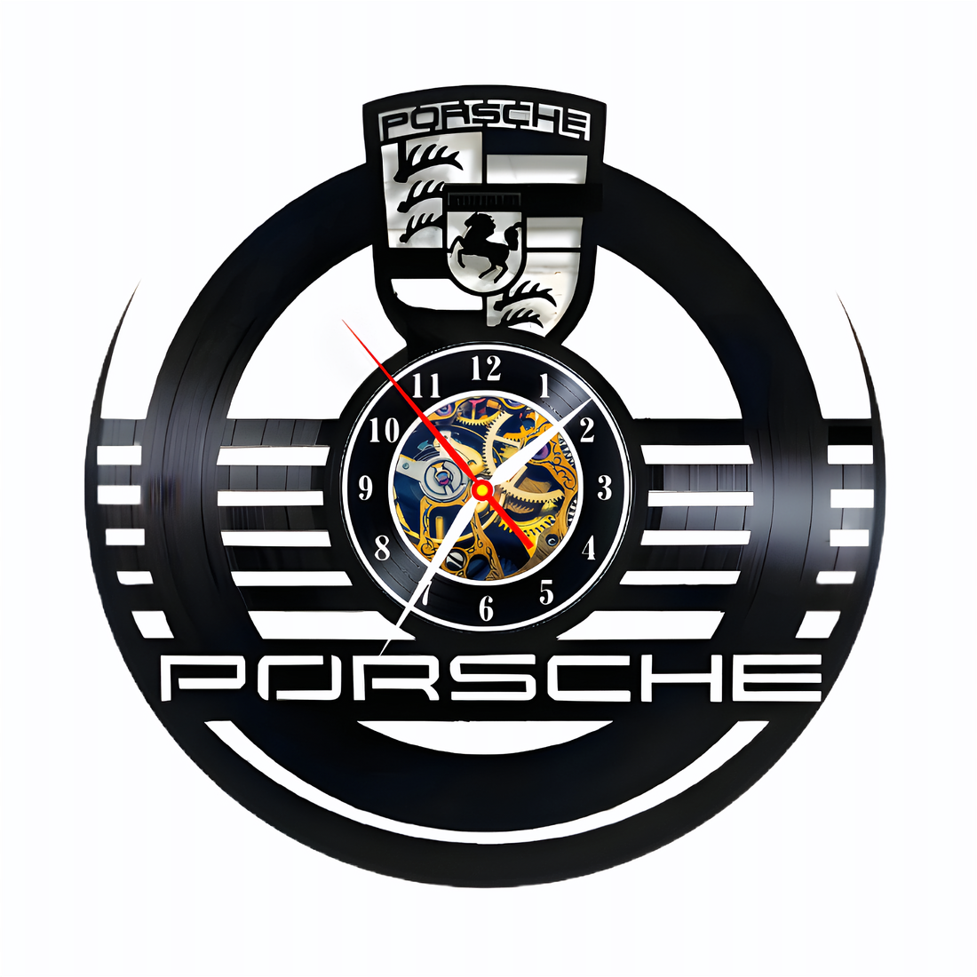 PORSCHE-ceas de perete - accesorii locuință - accesorii pentru decorat casa - decorațiuni de pereți, decorațiuni suspendate - ceasuri de perete - Artynos.ro