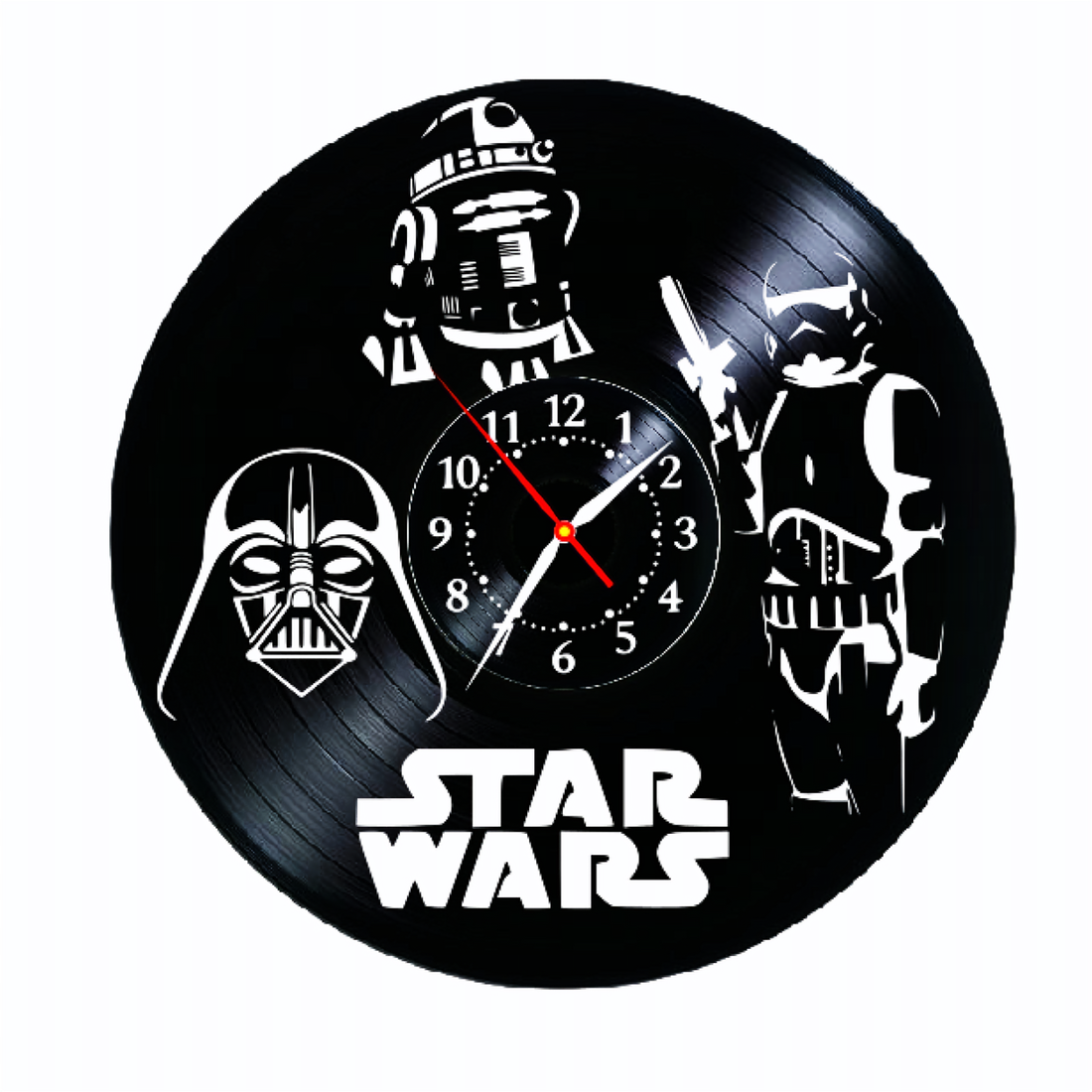 STAR WARS-ceas de perete - accesorii locuință - accesorii pentru decorat casa - decorațiuni de pereți, decorațiuni suspendate - ceasuri de perete - Artynos.ro