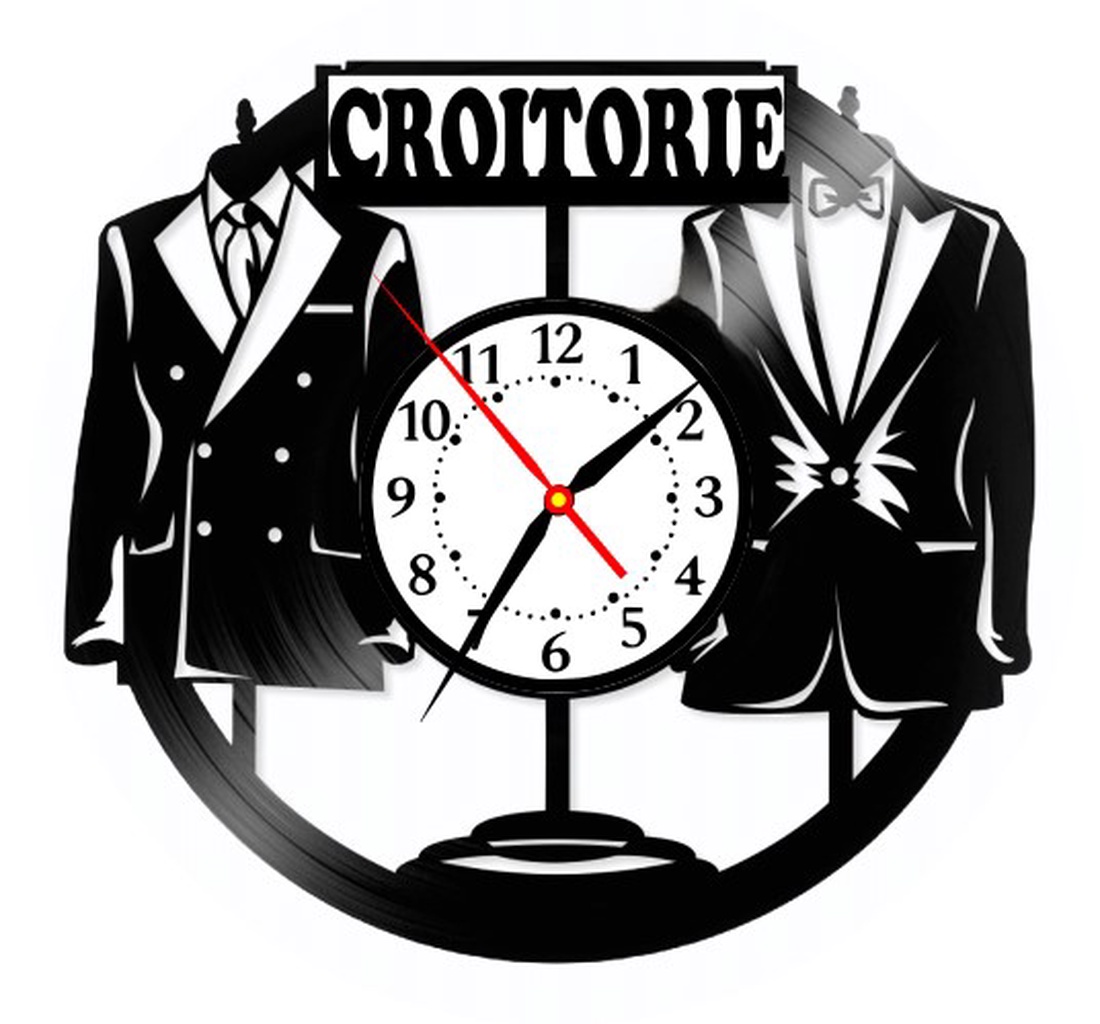 CROITORIE-ceas de perete (personalizabil) - accesorii locuință - accesorii pentru decorat casa - decorațiuni de pereți, decorațiuni suspendate - ceasuri de perete - Artynos.ro