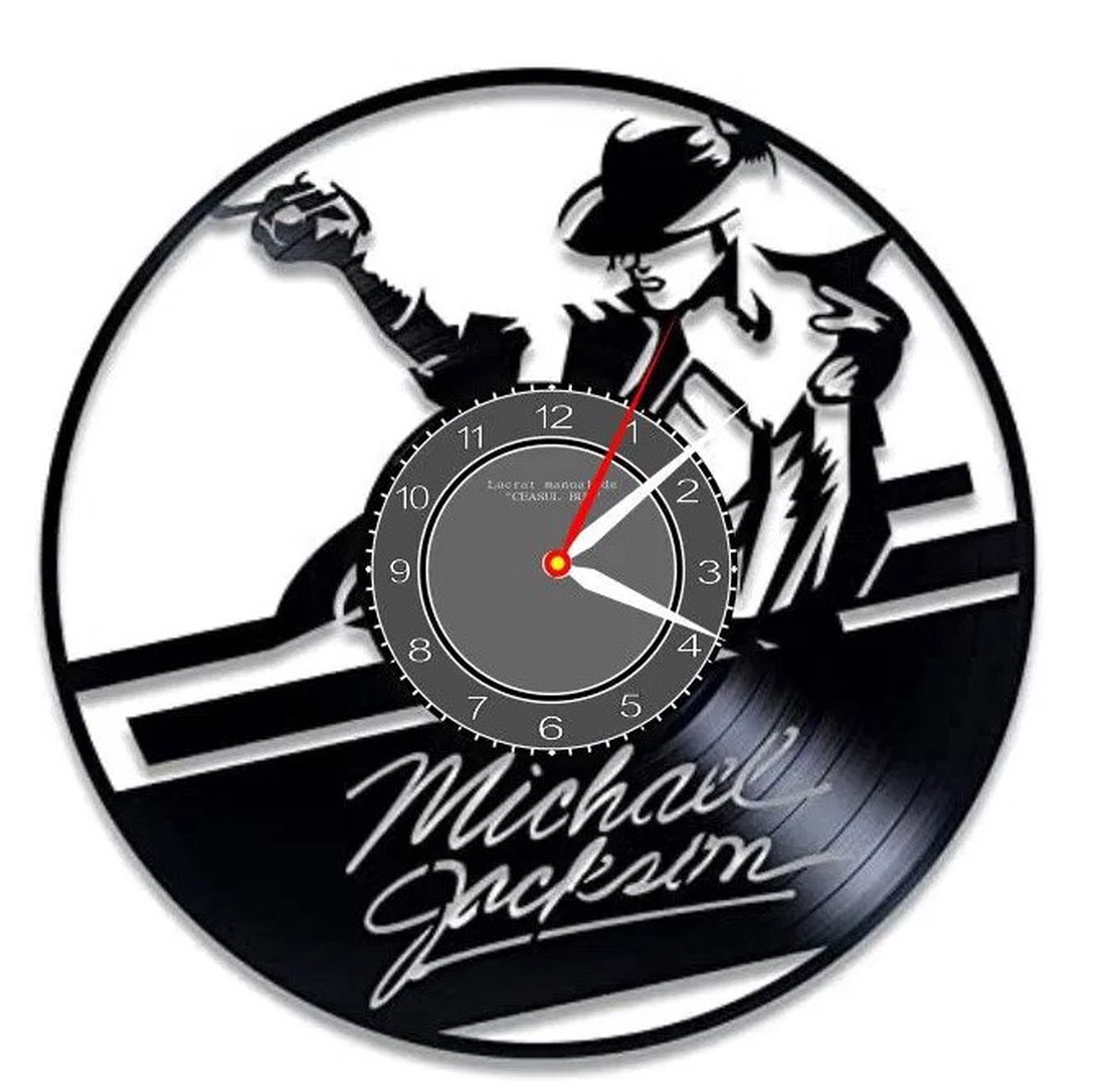 MICHAEL JACKSON- ceas de perete - accesorii locuință - accesorii pentru decorat casa - decorațiuni de pereți, decorațiuni suspendate - ceasuri de perete - Artynos.ro