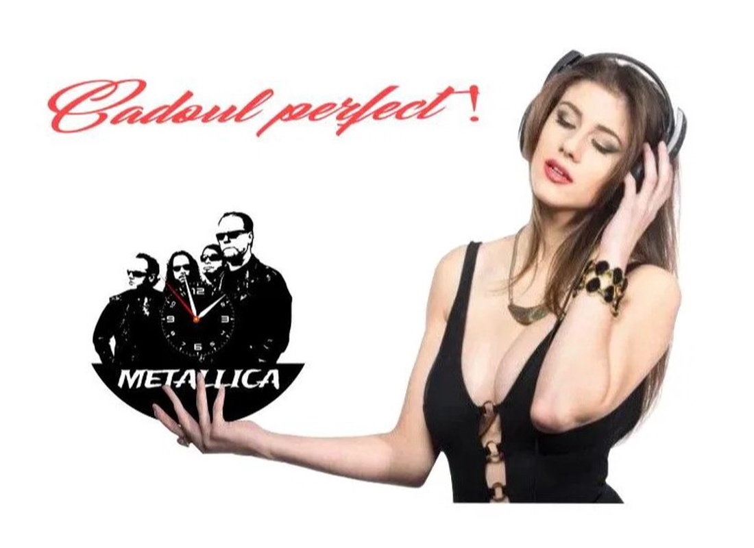 METALLICA-ceas de perete - accesorii locuință - accesorii pentru decorat casa - decorațiuni de pereți, decorațiuni suspendate - ceasuri de perete - Artynos.ro