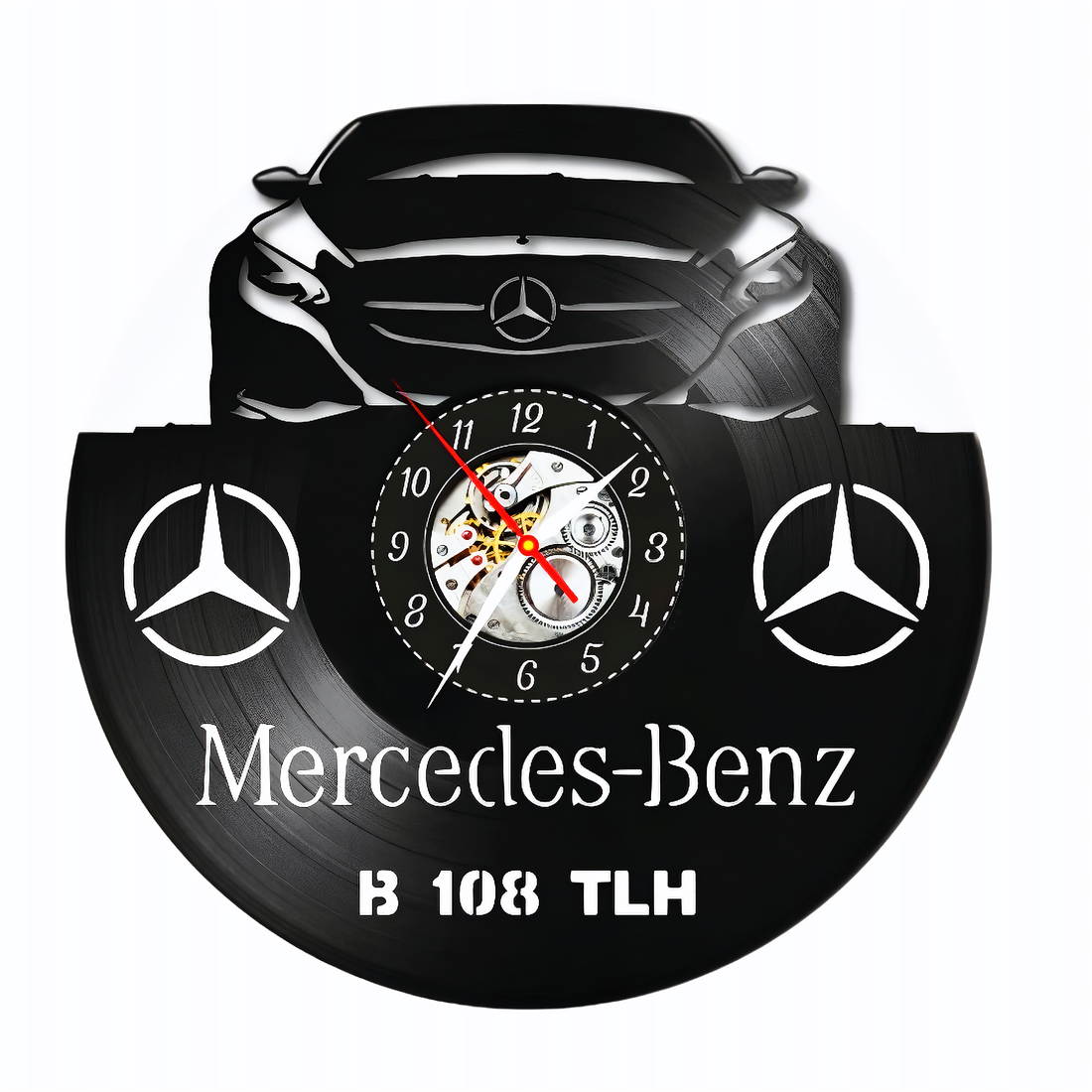 MERCEDES-ceas de perete (personalizabil) - accesorii locuință - accesorii pentru decorat casa - decorațiuni de pereți, decorațiuni suspendate - ceasuri de perete - Artynos.ro