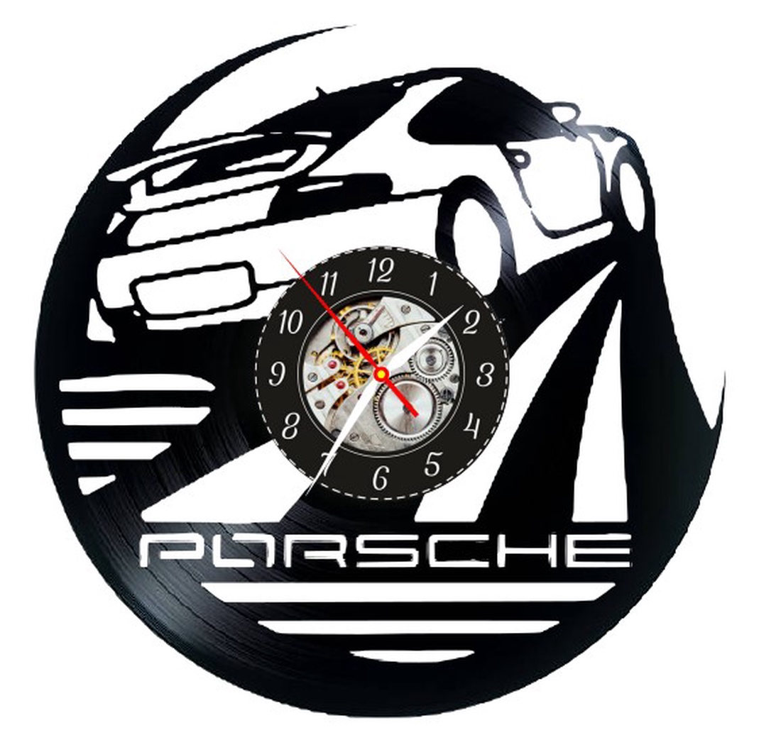 PORSCHE-ceas de perete - accesorii locuință - accesorii pentru decorat casa - decorațiuni de pereți, decorațiuni suspendate - ceasuri de perete - Artynos.ro