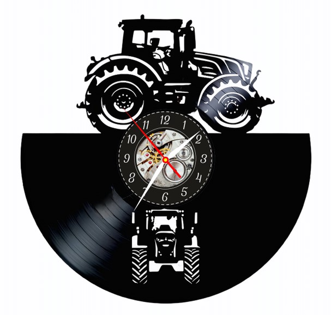 TRACTOR-ceas de perete (personalizabil) - accesorii locuință - accesorii pentru decorat casa - decorațiuni de pereți, decorațiuni suspendate - ceasuri de perete - Artynos.ro