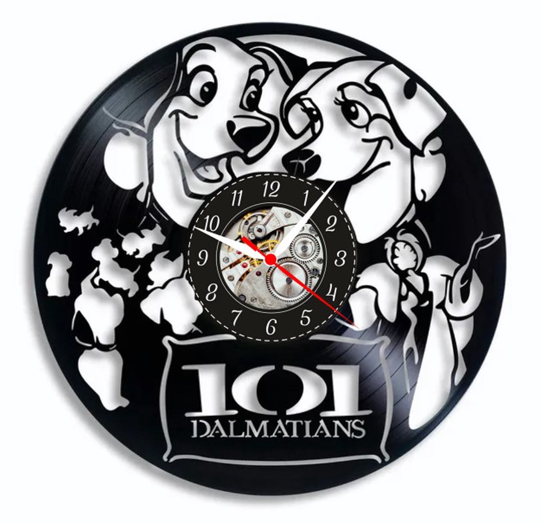 101 DALMATIENI-ceas de perete - accesorii locuință - accesorii pentru decorat casa - decorațiuni de pereți, decorațiuni suspendate - ceasuri de perete - Artynos.ro