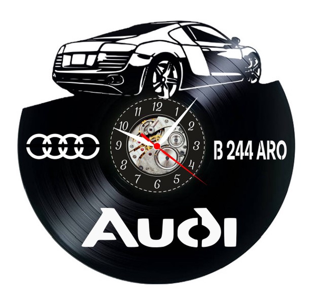 AUDI-ceas de perete( personalizabil) - accesorii locuință - accesorii pentru decorat casa - decorațiuni de pereți, decorațiuni suspendate - ceasuri de perete - Artynos.ro