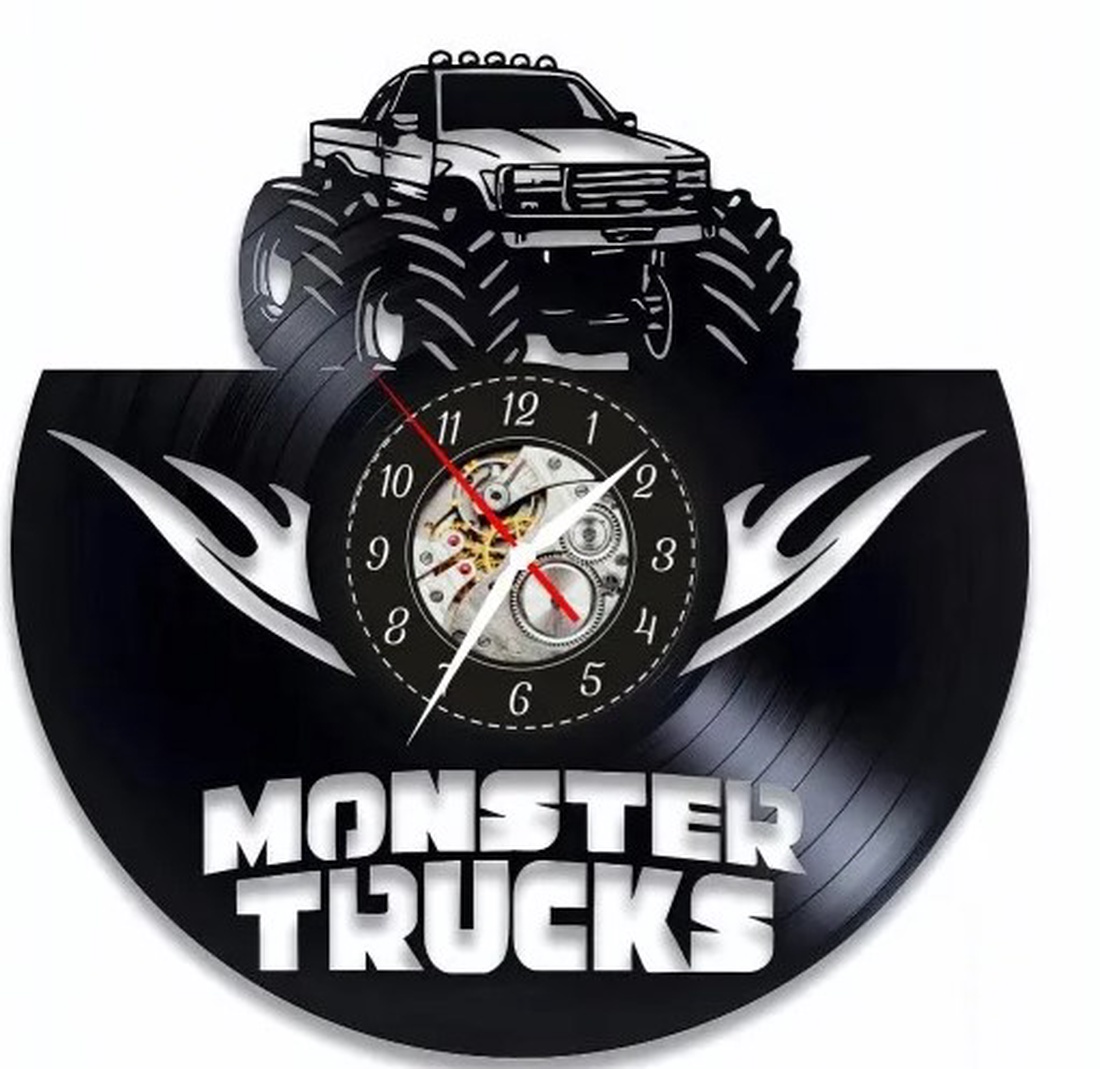 MONSTERTRUCK-ceas de perete - casă & stil de viață - accesorii pentru decorat casa - decorațiuni de pereți, decorațiuni suspendate - ceasuri de perete - Artynos.ro