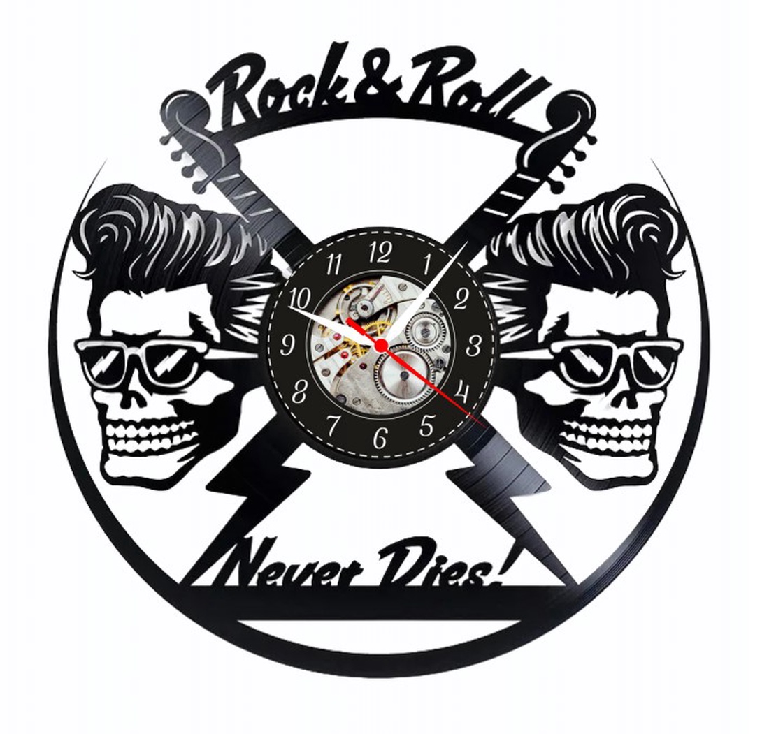 ROCK and ROLL- ceas de perete - casă & stil de viață - accesorii pentru decorat casa - decorațiuni de pereți, decorațiuni suspendate - ceasuri de perete - Artynos.ro