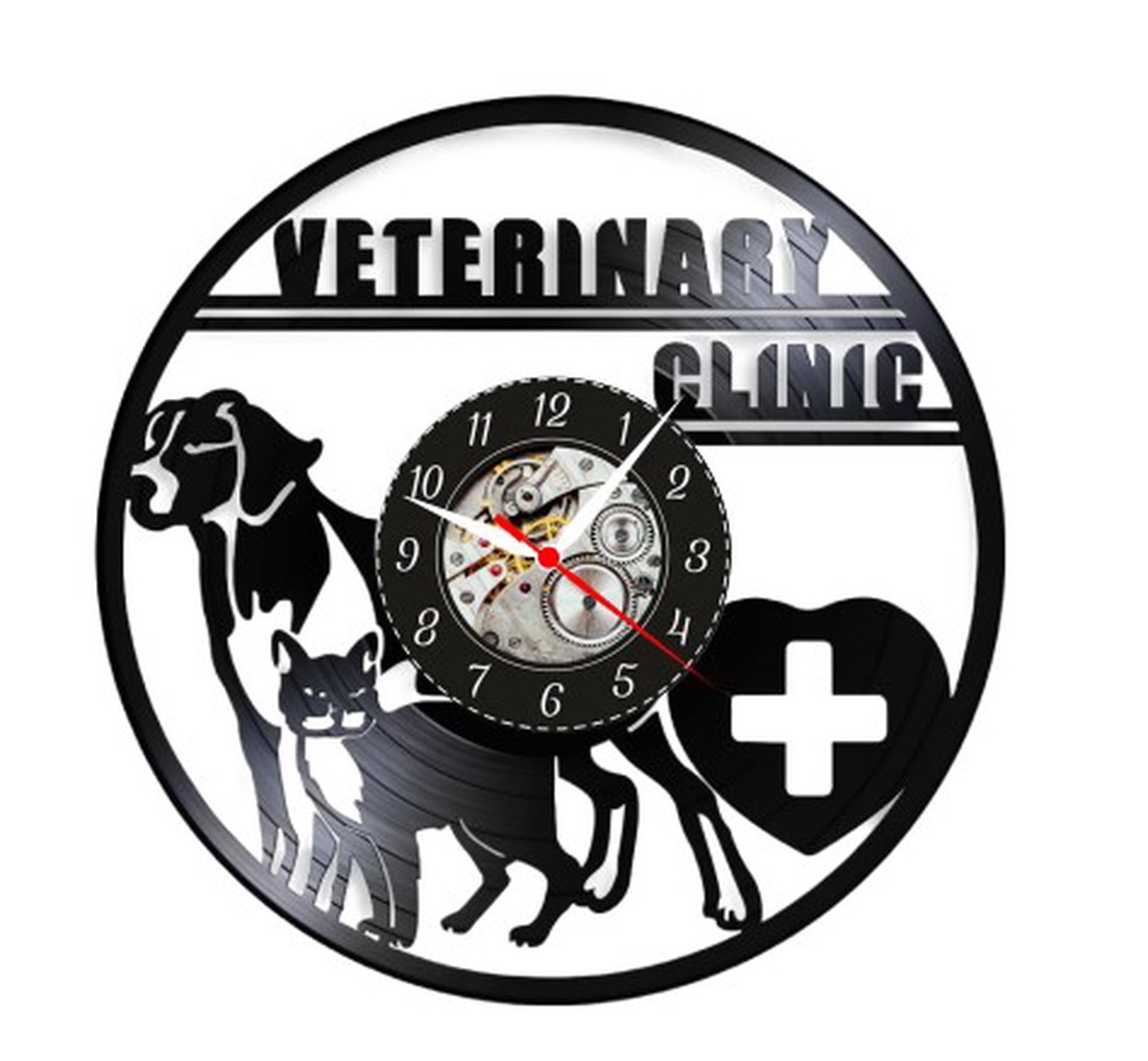 CLINICA VETERINARA- ceas de perete - casă & stil de viață - accesorii pentru decorat casa - decorațiuni de pereți, decorațiuni suspendate - ceasuri de perete - Artynos.ro