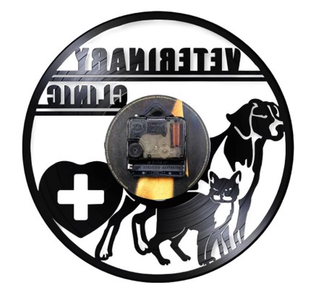 CLINICA VETERINARA- ceas de perete - casă & stil de viață - accesorii pentru decorat casa - decorațiuni de pereți, decorațiuni suspendate - ceasuri de perete - Artynos.ro