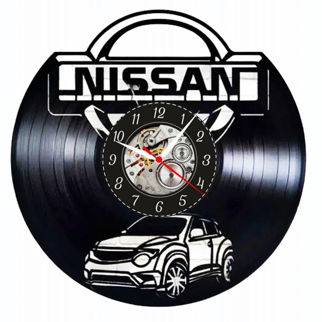 NISSAN-ceas de perete - casă & stil de viață - accesorii pentru decorat casa - decorațiuni de pereți, decorațiuni suspendate - ceasuri de perete - Artynos.ro