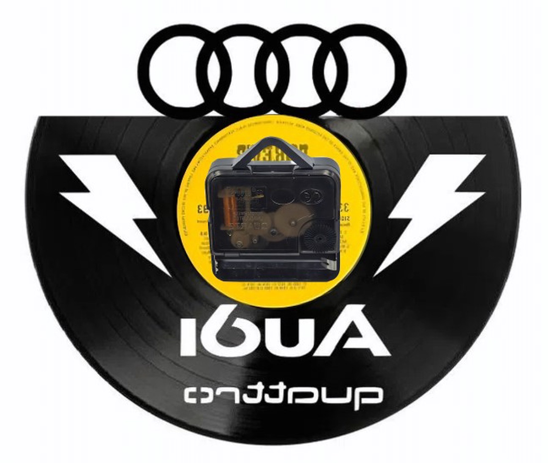 AUDI QUATTRO- ceas de perete - casă & stil de viață - accesorii pentru decorat casa - decorațiuni de pereți, decorațiuni suspendate - ceasuri de perete - Artynos.ro