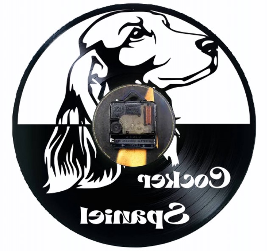 COCKER SPANIEL - ceas de perete (personalizabil) - casă & stil de viață - accesorii pentru decorat casa - decorațiuni de pereți, decorațiuni suspendate - ceasuri de perete - Artynos.ro