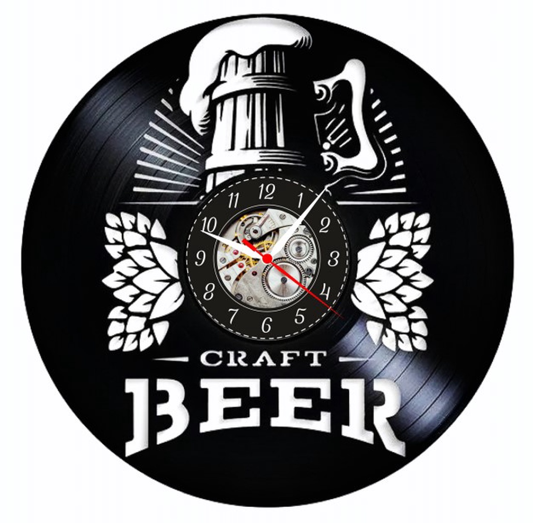 CRAFT BEER- ceas de perete - casă & stil de viață - accesorii pentru decorat casa - decorațiuni de pereți, decorațiuni suspendate - ceasuri de perete - Artynos.ro