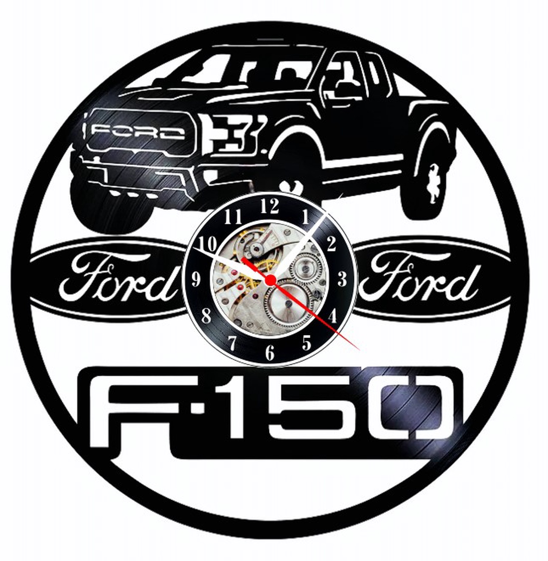 FORD- F-150- ceas de perete - casă & stil de viață - accesorii pentru decorat casa - decorațiuni de pereți, decorațiuni suspendate - ceasuri de perete - Artynos.ro