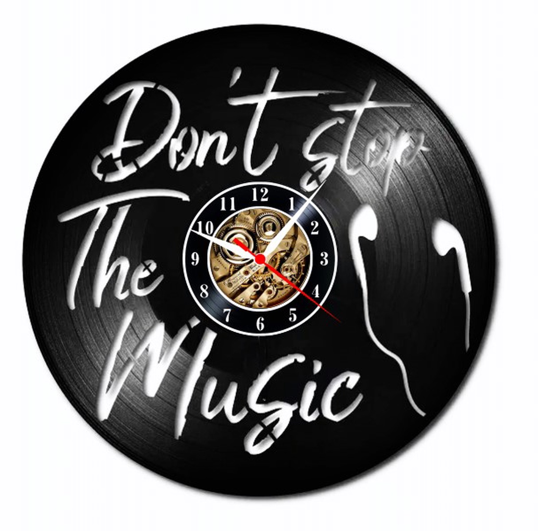 Don't Stop The Music - ceas de perete - casă & stil de viață - accesorii pentru decorat casa - decorațiuni de pereți, decorațiuni suspendate - ceasuri de perete - Artynos.ro